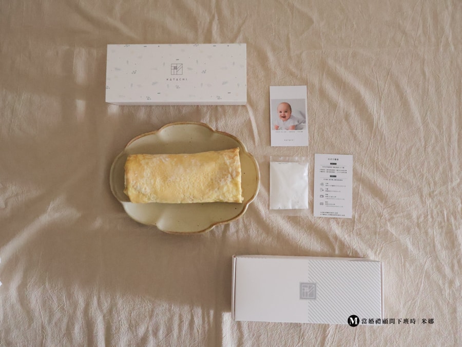 katachi 日式千層捲整條外觀，層層堆疊的日系甜點設計